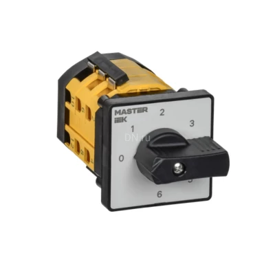 Переключатель кулачковый IEK MASTER MI-CS10-010-111 10А, 7-позиционный, 3 полюса, напряжение питания 230/400/690B, степень защиты IP20