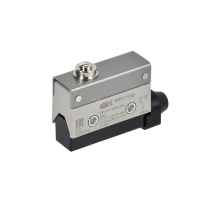 Микропереключатель концевой IEK KKV12-7100-2-64 элемент управления — поршень, напряжение питания 10А, степень защиты IP40