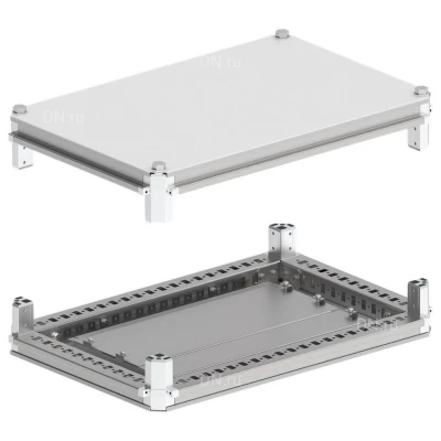Крыша и основание IEK FORMAT 600х400мм, ширина - 600мм, глубина - 400мм, IP54, материал - сталь, покрытие - порошковая окраска, цвет - серый, YKM40D-FO-KO-060-040-54