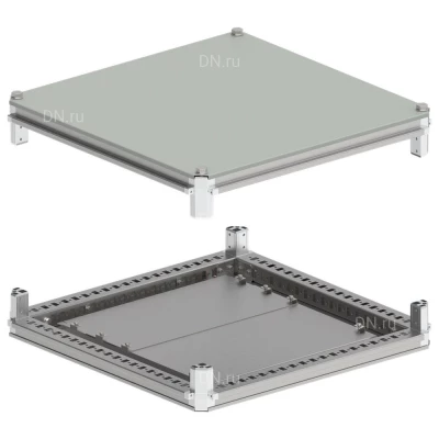 Крыша и основание IEK FORMAT 800х800мм, ширина - 800мм, глубина - 800мм, IP54, материал - сталь, покрытие - порошковая окраска, цвет - серый, YKM40D-FO-KO-080-080-54