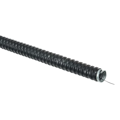 Металлорукава IEK Elasta МПГнг-LS с зондом, 10-50мм, материал - оцинкованная сталь, оболочка - ПВХ, длина бухты - 20-50м