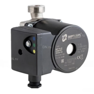 Насос циркуляционный IMP PUMPS NMT PLUS COMFORT INOX 15/90-130 поверхностный, корпус - нержавеющая сталь, мощность - 0.06кВт, напор - 9м, производительность - 32л/мин, 220В