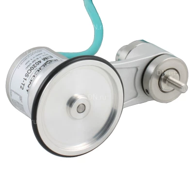 Энкодер инкрементальный INNOCONT EIM 4020OS5-T2 Ду40 с мерным колесом - 200мм, материал корпуса - алюминий, контактная поверхность - резина, разрешение - 1имп/0.5мм, напряжение - 5-30В, выход - HTL, IP64, тангенциальный кабель - 2м