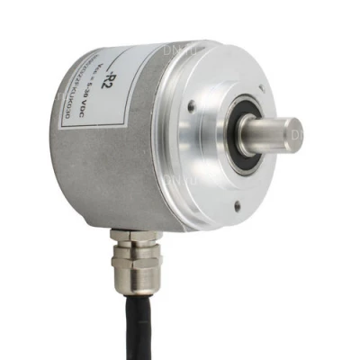 Энкодеры инкрементальные INNOCONT EIP 50BO 6630 Ду50 выступающий вал - 6мм, материал корпуса - алюминий, разрешение - 20-10000имп/об, напряжение - 5-30В, выход - TTL/HTL с инверсией, IP65, радиальный кабель - 2м