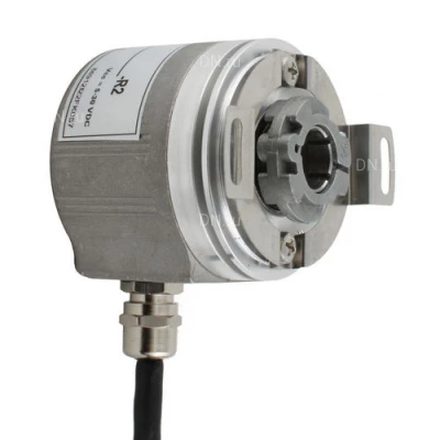 Энкодеры инкрементальные INNOCONT EIP 58HO 14630 Ду58 выступающий вал - 14мм, материал корпуса - алюминий, разрешение - 10-32768имп/об, напряжение - 5-30В, выход - TTL/HTL с инверсией, IP54, радиальный кабель - 2м