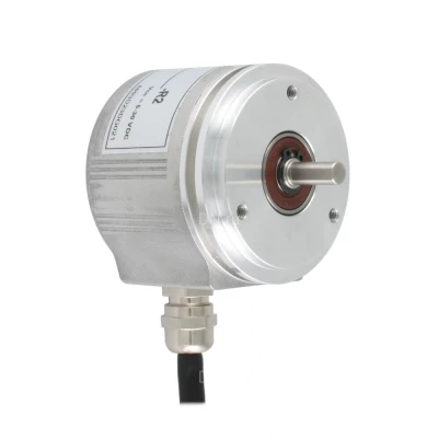 Энкодер инкрементальный INNOCONT EIP 58SO 6630V500-R2 Ду58 полый вал - 6мм, материал корпуса - алюминий, разрешение - 500имп/об, напряжение - 5-30В, выход - TTL/HTL с инверсией, IP54, радиальный кабель - 2м