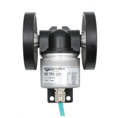 Энкодеры инкрементальные INNOCONT ENC TPD с мерным колесом - 250мм, разрешение - 1имп/мм/см, напряжение - 5-30В, IP65, кабель - 2м
