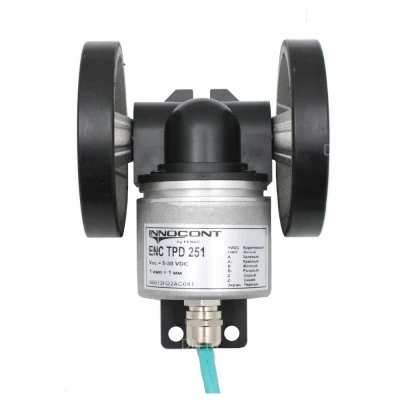 Энкодер инкрементальный INNOCONT ENC TPD 2510 с мерным колесом - 250мм, разрешение - 1имп/см, напряжение - 5-30В, IP65, кабель - 2м