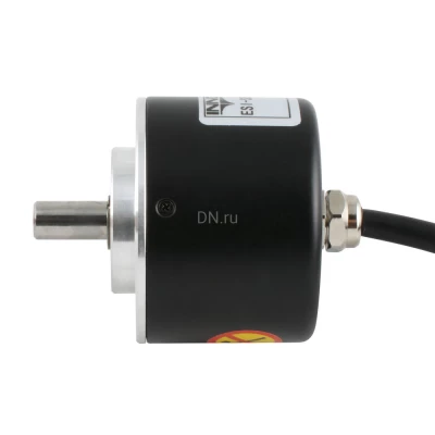 Энкодер инкрементальный INNOCONT ESI-S50-8-500-3-T-24 Ду50 выступающий вал - 8мм, материал корпуса - сталь, разрешение - 500имп/об, напряжение - 24В, выход - HTL, IP54, аксиальный кабель - 2м