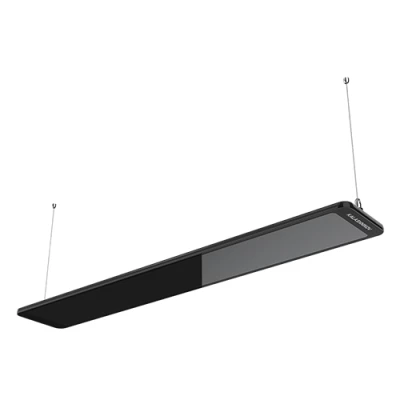 Обогреватели инфракрасные KALASHNIKOV KIRH-GSB электрические, мощность - 0.5-1.3кВт, площадь обогрева - 5-26м2, IP54, 220В, цвет - черный