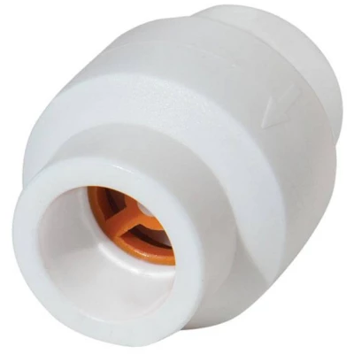 Клапан обратный PP-R Kalde 3222-cvl-0c0000 Дн25 Ру25 полипропиленовый, белый