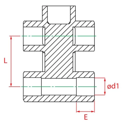 Пятерник PP-R KALDE 3212-byp Дн20х20 Ру25 полипропиленовый, белый