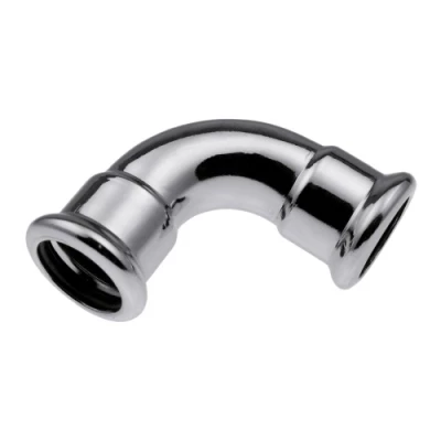 Отводы KAN-therm Steel Дн12-108 Ру16 90 °C, пресс / пресс, стальные, оцинкованные, для труб из углеродистой стали