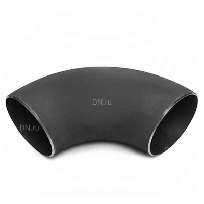 Отвод общепромышленный Китай Дн530х10, угол 90°, под приварку, бесшовный, корпус - сталь 20, исполнение 2, R=1.5D