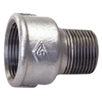 Переход Китай 1″х1/2″ Ду25х15 внутренняя/наружная резьба, корпус - ковкий чугун, оцинкованный
