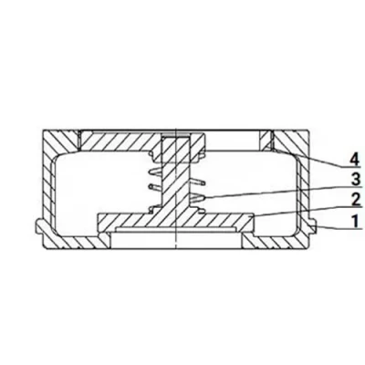 Клапан обратный DN.ru VCS3232-Fb Ду200 Ру25 межфланцевый, пружинный, корпус - нержавеющая сталь AISI 316, диск - нержавеющая сталь AISI 316, WDVF