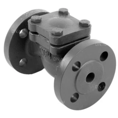 Клапан обратный DN.ru VCR3434-F Ду50 Ру40 фланцевый, подъемный, корпус - углеродистая сталь WCB, диск - углеродистая сталь WCB