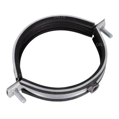 Хомут SHUFT НС-1428747SH Ду100 для воздуховода, с резиновым профилем (гайка), материал корпуса - оцинкованная сталь, М8, упак. 100шт