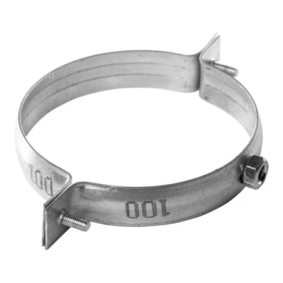 Хомуты SHUFT НС Ду100 для воздуховода, без резинового профиля (гайка), материал корпуса - оцинкованная сталь, М8