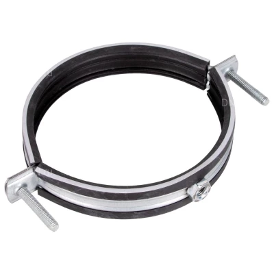 Хомут SHUFT NHV01251SH Ду125 для воздуховода, с резиновым профилем (гайка), материал корпуса - оцинкованная сталь, М8, упак. 80шт