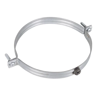 Хомут SHUFT NHV0180БРП1SH Ду180 для воздуховода, без резинового профиля (гайка), материал корпуса - оцинкованная сталь