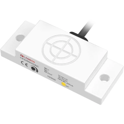 Датчик емкостный LANBAO CE34SN10DPO прямоугольный, монтаж - незаподлицо, расстояние срабатывания - 10мм, тип выходного сигнала - PNP NO, соединение - кабель 2м, материал корпуса - пластик, IP67