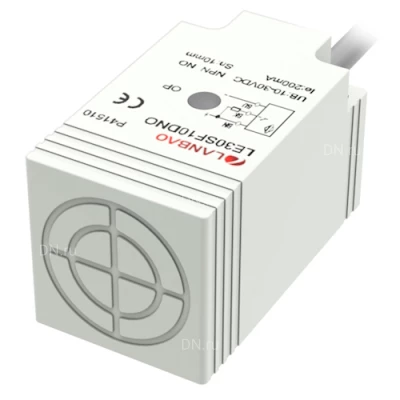 Датчики индуктивные LANBAO LE30 прямоугольные, монтаж - заподлицо/незаподлицо, расстояние срабатывания - 10-15мм, материал корпуса - пластик, IP67