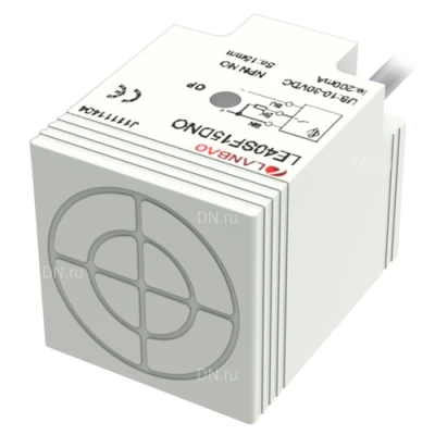 Датчики индуктивные LANBAO LE40 прямоугольные, монтаж - заподлицо/незаподлицо, расстояние срабатывания - 15-20мм, материал корпуса - пластик, IP67