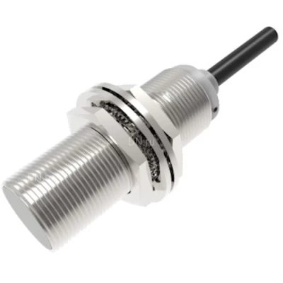 Датчики индуктивные LANBAO LR18E резьбовые, монтаж - заподлицо/незаподлицо, расстояние срабатывания - 8-12мм, материал корпуса - медно-никелевый сплав, IP68