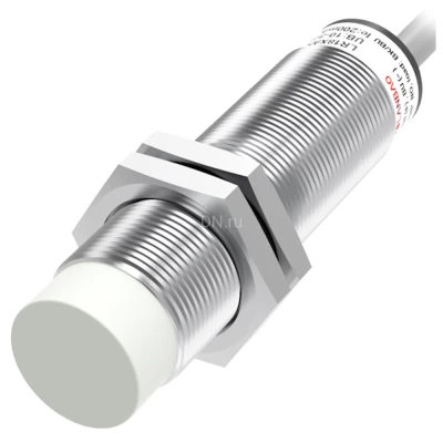Датчик индуктивный LANBAO LR18XCN08ATCJ резьбовой, монтаж - незаподлицо, расстояние срабатывания - 8мм, тип выходного сигнала - 2-х проводной NC, соединение - кабель, материал корпуса - латунь никелированная, IP67