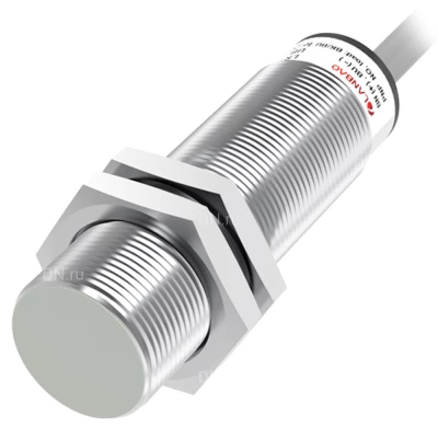 Датчик индуктивный LANBAO LR18XCF05LUM резьбовой, монтаж - заподлицо, расстояние срабатывания - 5мм, соединение - кабель, материал корпуса - латунь никелированная, IP67