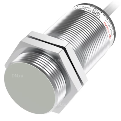Датчик индуктивный LANBAO LR30XCN15DNCJ резьбовой, монтаж - незаподлицо, расстояние срабатывания - 10мм, тип выходного сигнала - NPN NC, соединение - кабель, материал корпуса - латунь никелированная, IP67