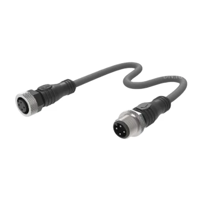 Кабель соединительный LANBAO QE12-N4F1-E12W4F мама+папа разъем, 4 pin, кабель 1м, 250В, IP67