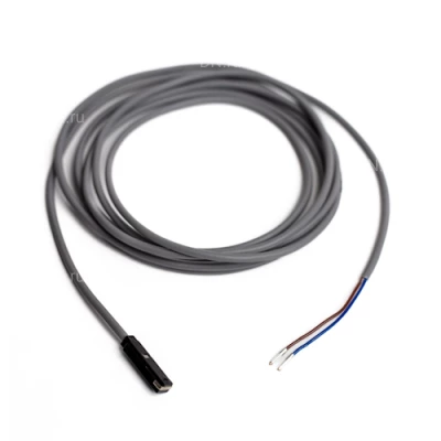 Датчики магнитные LANBAO FT05 прямоугольные, монтаж - заподлицо, тип выходного сигнала - 2-х проводной NO, соединение - кабель PVC 2м, материал корпуса - полибутилентерефталат, IP67