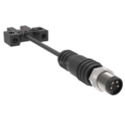 Датчик щелевой LANBAO PU05M-TGNR-K-F4, выход NPN, питание - 5-30В, кабель - 0.2м, IP64, расстояние срабатывания - 5мм, материал корпуса - пластик