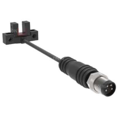 Датчик щелевой LANBAO PU05M-TGNR-L-F4, выход NPN, питание - 5-30В, кабель - 0.2м, IP64, расстояние срабатывания - 5мм, материал корпуса - пластик
