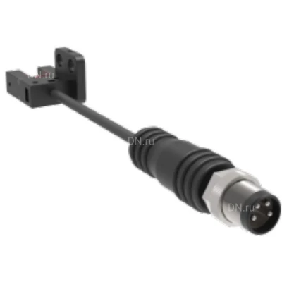Датчик щелевой LANBAO PU05M-TGNR-R-F4, выход NPN, питание - 5-30В, кабель - 0.2м, IP64, расстояние срабатывания - 5мм, материал корпуса - пластик