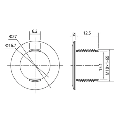 Кронштейн монтажный LANBAO ZJP-10 для оптических датчиков PSS, материал корпуса - пластик