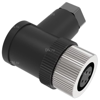 Разъем LANBAO QE12-N4G 1001 для датчиков, угловой, 250В, IP67, материал корпуса - пластик