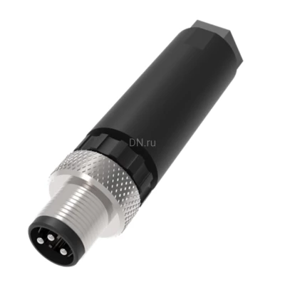 Разъем LANBAO QE8-W4F для датчиков, прямой, 60В, IP67, материал корпуса - пластик