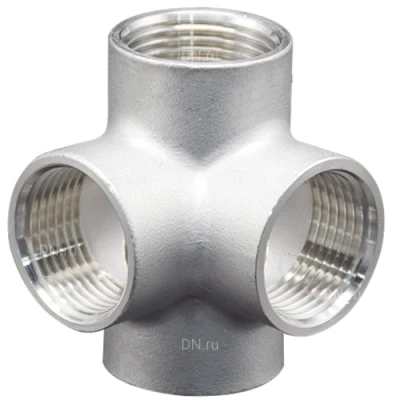 Крестовины LEADTEK Ру16, корпус - нержавеющая сталь AISI304 (CF8), присоединение - внутренняя резьба
