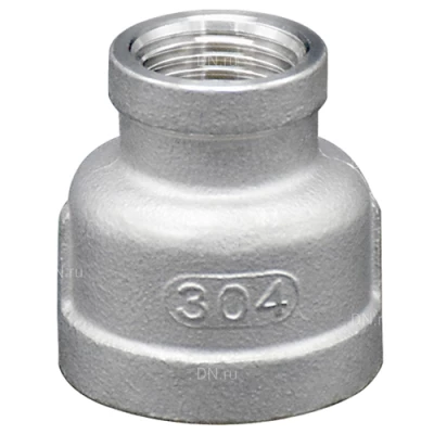 Муфты переходные LEADTEK Ру16, корпус - нержавеющая сталь AISI304 (CF8), присоединение - внутренняя / внутренняя резьба