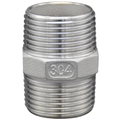 Ниппели LEADTEK Ру16, корпус - нержавеющая сталь AISI304 (CF8), присоединение - наружная резьба / наружная резьба