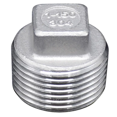 Заглушки LEADTEK Ру16 четырехгранные, корпус - нержавеющая сталь AISI304 (CF8), присоединение – наружная резьба