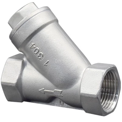 Фильтры сетчатые LEADTEK 1/4-4″ Ду8-100 Ру16 муфтовые, Y-образные, корпус - нержавеющая сталь AISI304 (CF8)