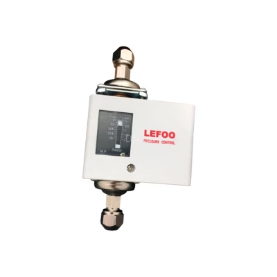 Реле дифференциального давления LEFOO LF5D4, диапазон 0,5-3,5бар, резьба присоединения G1/2, материал корпуса - сталь
