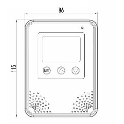 Термостат LEFOO LFH21-V10V103113 комнатный, цифровой, 24В, цвет - белый