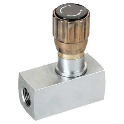 Дроссель с обратным клапаном LSQ LA G16-G3/4″ Ду20 Ру315 условный проход 16 мм, присоединение внутренняя резьба, корпус - сталь, уплотнение - NBR