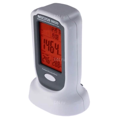 Газоанализатор (измеритель концентрации углекислого газа) МЕГЕОН 08020, диапазон измерения - 0-9999ppm, датчик - NDIR CO2