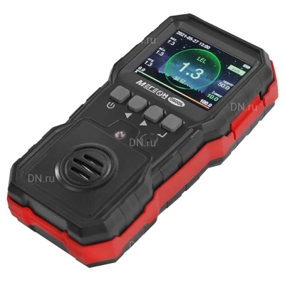 Газоанализатор (измерения концентрации горючих газов) МЕГЕОН 08006, материал корпуса - пластик, 3 вида сигнализации, питание - Li-ion 3.7В